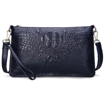 

Chu JJ Women's Genuine Leather Bags Luxury Fashion Alligator Women Shoulder Crossbody Bags Clutches Phone Bag Ladies Coin Purse