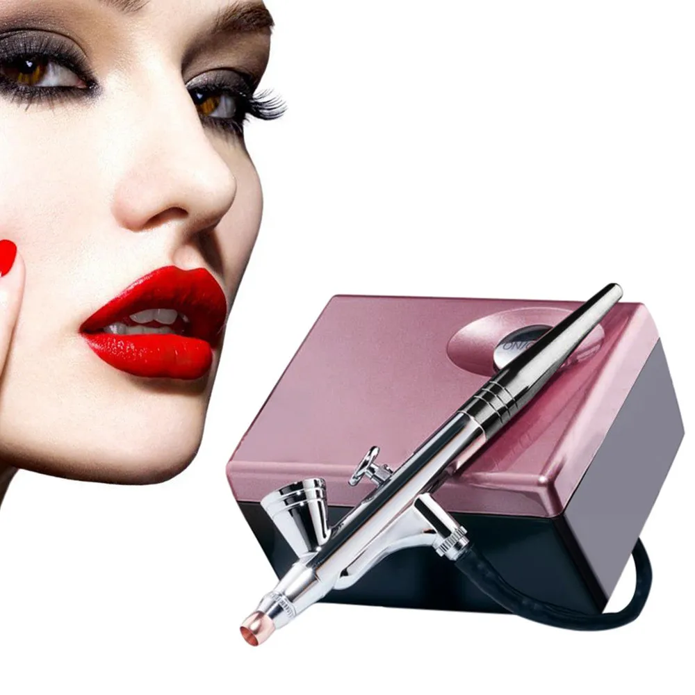 

New Lightweight Beauty Instrument US Plug Airbrush Makeup System Quick Makeup Sprayer Easy For Makeup Travel Facial Skin Care