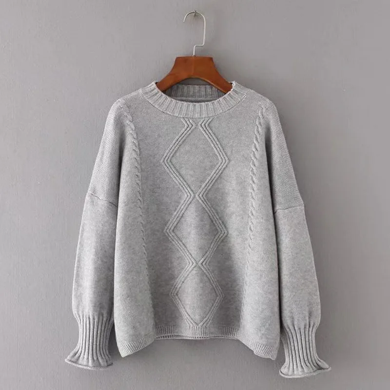 

2018 New Arrival Female Solid Pullovers Spring Autumn Winter Pullover Women Basic Knitted O Neck Sweater Warm Long Sleeve