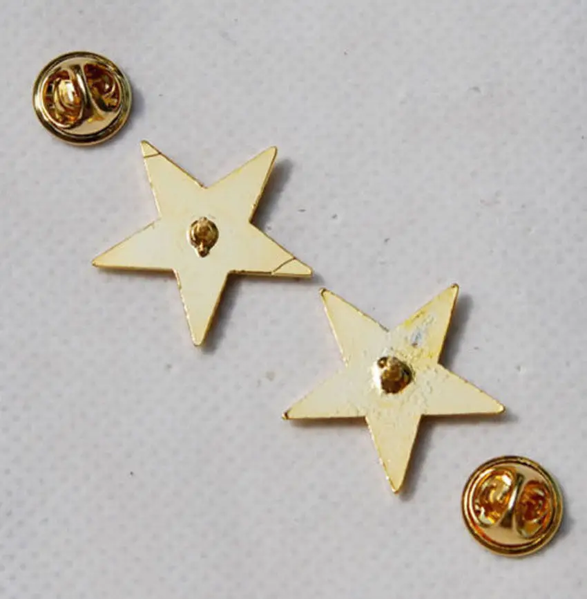 WW2 пара США армия одна звезда Brigadier общего ранга значки золото US147|us ww2|ww2 usbadge badges |