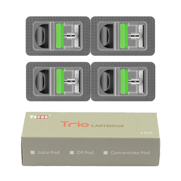 Yocan Trio 3в1 pod Kit 1,0 мл с аккумулятором 500 мАч электронная сигарета Trio vape ручка с для КБР сок воск испаритель - Цвет: Thick Oil pod