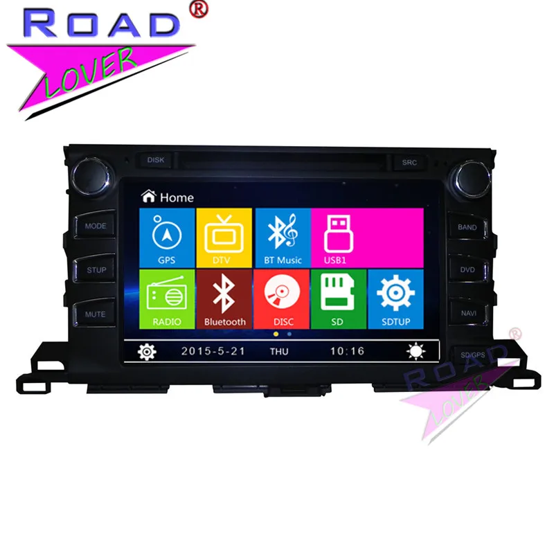 TOPNAVI Wince 6 0 9 &quot2Din автомобильный мультимедийный DVD плеер Авто Радио для Toyota Highlander