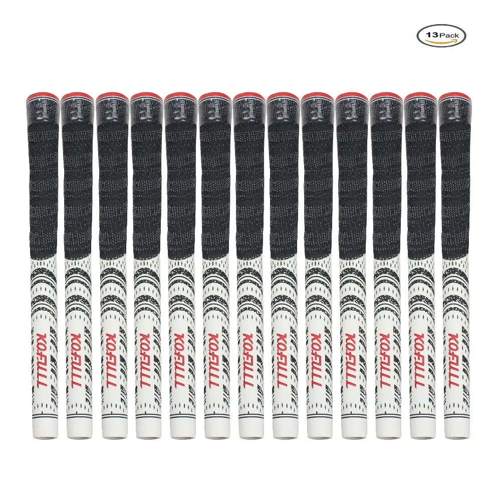 

Golf Club Grip Standard Size, Golf Anti-Slip Iron Grip, All-Weather Control Thread Technology Rubber Combine with Carbon Yarn