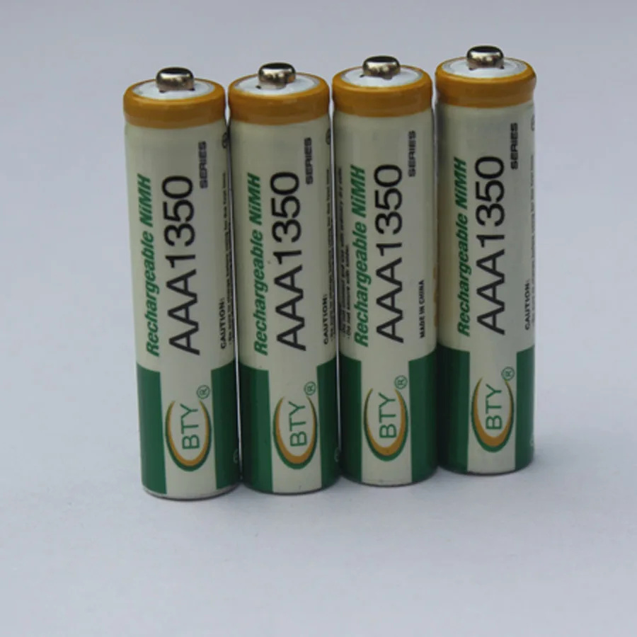 4 шт. аккумуляторные батарейки AAA 1 2 В Ni MH 3 А 350 мА · ч для фонариков|battery 1.2v|rechargeable