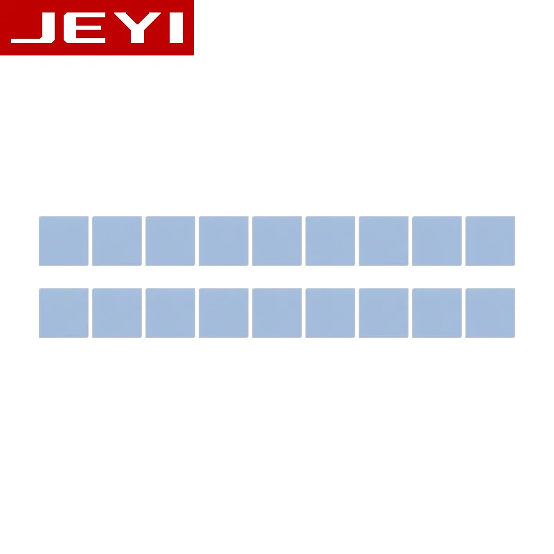 JEYI мягкий кремний теплопроводность NVME NGFF M.2 2280 лист диссипации теплопроводности кремния вафельного охлаждения - Цвет лезвия: 18Pcs Small Block