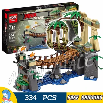 

334pcs New Ninja Master Falls Jungle Tree Bridge 10715 Figure Building Blocks Children Assemble Toys Compatible With