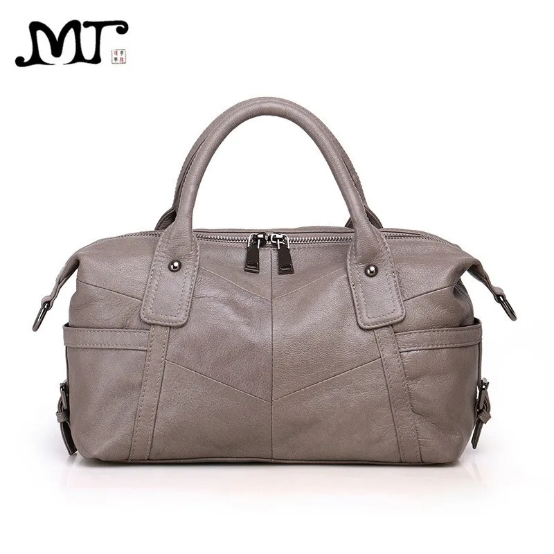 MJ Women Genuine Leather Bag Female Real Cow Leather Handbag Crossbody Bags for Women Shoulder Bag Large Capacity Ladies Tote