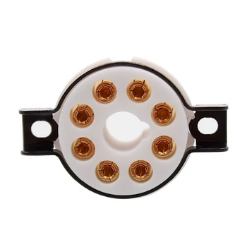 

1PC 8PIN K8A OCTAL TUBE SOCKET High Endd Teflon VALVE BASE for KT88 EL34 5881 6CA7 5AR4 6SL7 Vintage Audio Amplifier DIY HiFi