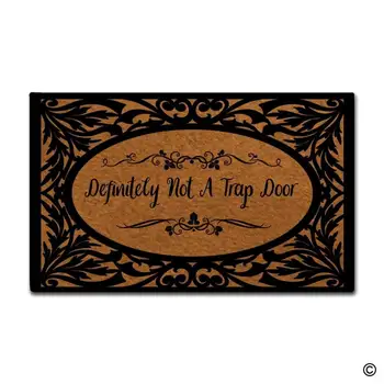 

Door Mat Entrance Floor Mat Definitely Not A Trap Door Designed Funny Indoor Outdoor Doormat