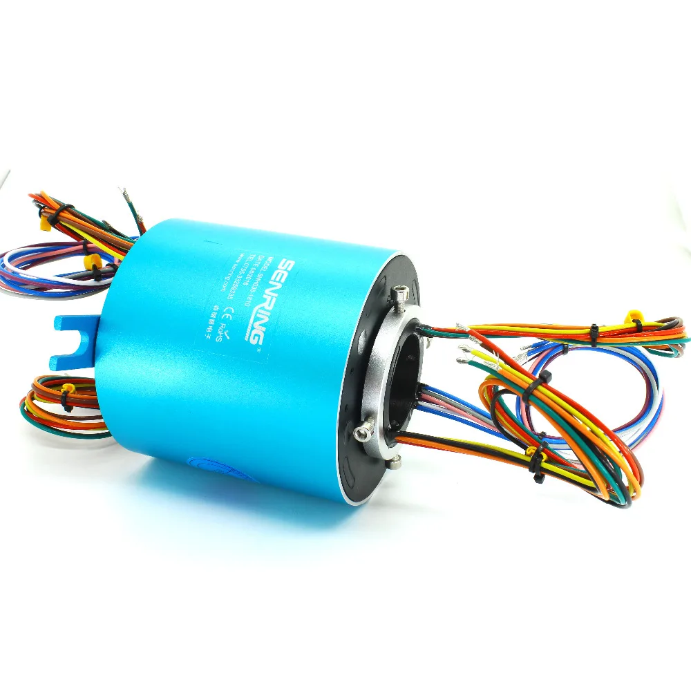 Electrical motor used slip ring 10A with 24 circuits bore size 38.1mm of through hole slip ring