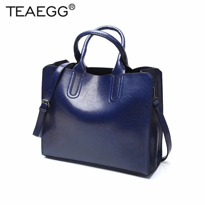 

TEAEGG Women Hobos Messenger Bag Solid Zipper PU Leather Soft Handbag Female Clutch Pure Crossbody Shoulder Bag Bolsa Feminina