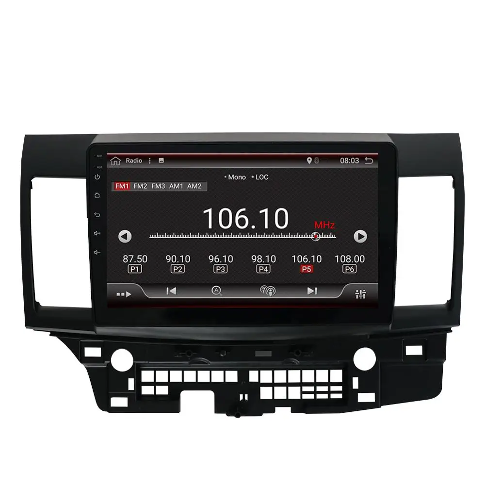 Android 9,0 Автомагнитола для Mitsubishi lancer 10 дюймов 1024*600 четырехъядерный wifi Bluetooth Видео Аудио мультимедиа 2din автомобильный dvd-плеер