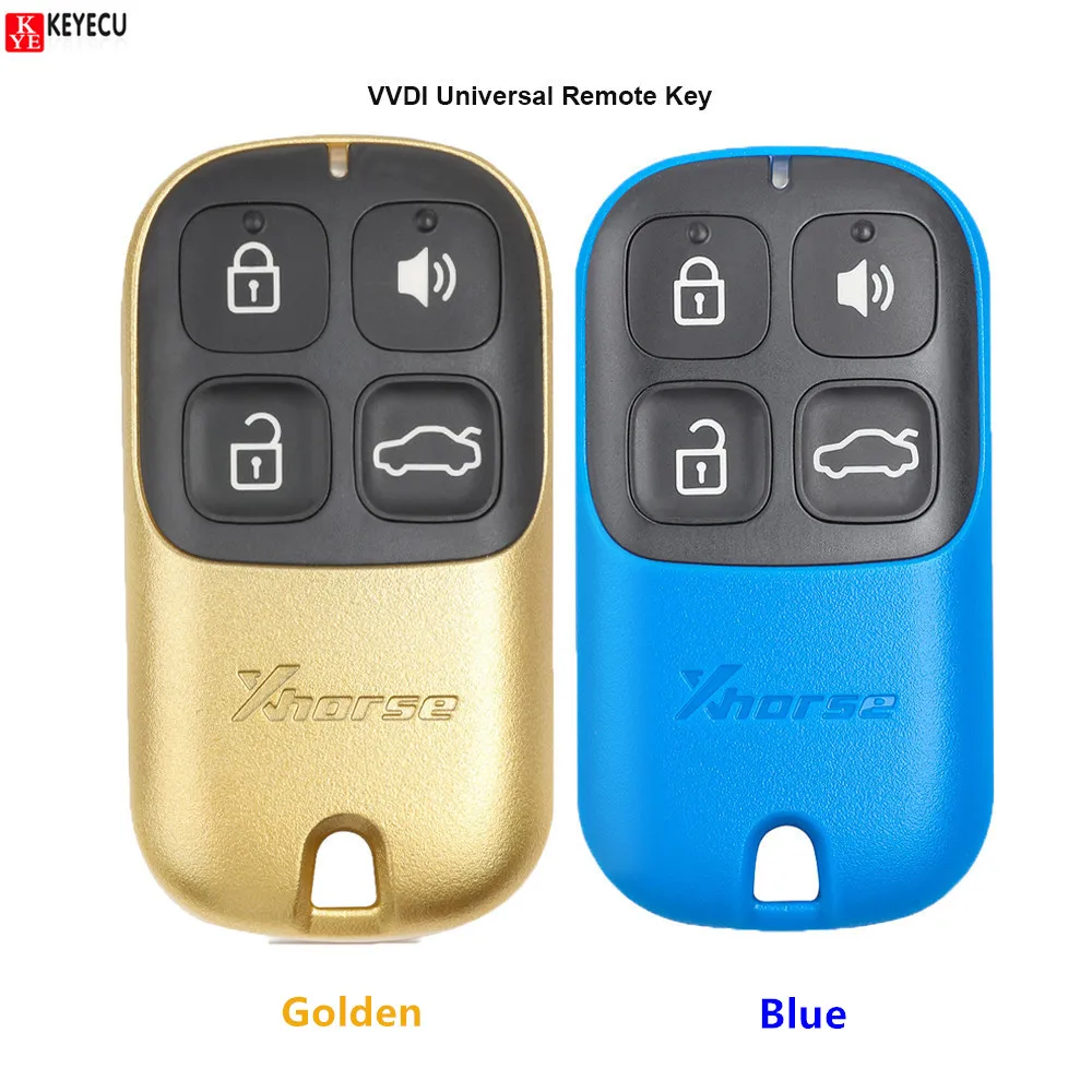 XHORSE Multicolor Universal Remote Key Fob 4 Button for VVDI Key Tool