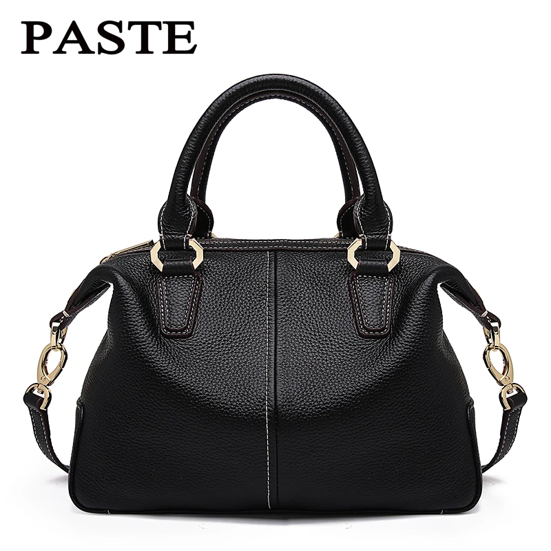 

PASTE Female First layer cowhid Totes Women Shoulder bag Leather Messenger Bags fashion Satchel bag Handbags Crossbody bags
