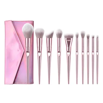 

1set 10pc Top Makeup Brushes Tool Set Cosmetic Eye Shadow Foundation Beauty Make Up Brush 6.17