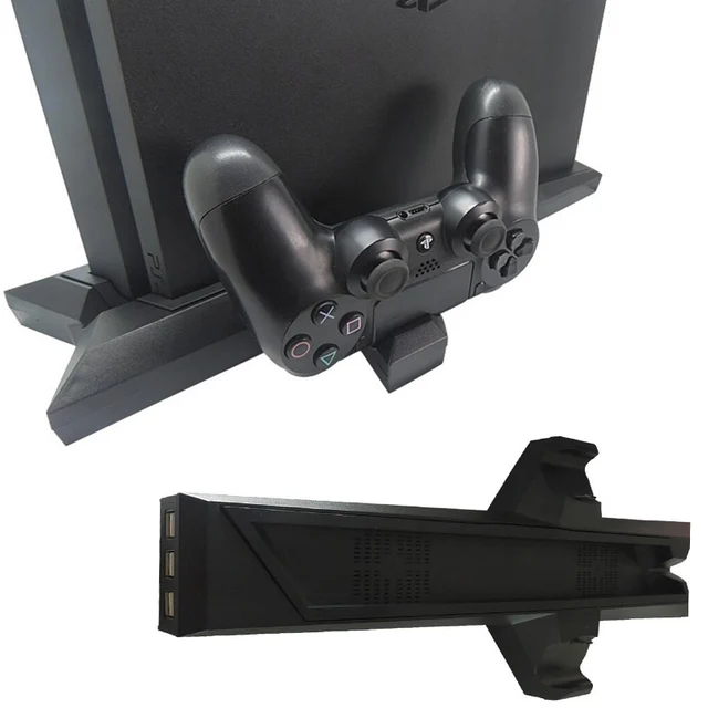 Best Offers 7 in 1 Charging Dock Station 2 Ports Charger+Cooling Fan 2 Cooler Fan+3 Ports USB Hub for Sony PS4 Slim Playstation PS4 Slim P4S