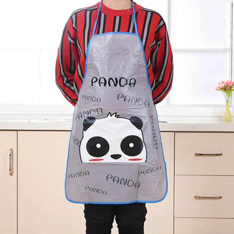 

Cooking Apron Kitchen Women Waterproof Cartoon Kitchen Cooking Tools Set Bib Apron Sleeveless Cloth Apron Creative 2019