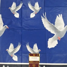 Высокое качество Африканский принт с животными нигерийский Воск Ткань 6 ярдов Хлопок для африканского платья Анкара воск с животным дизайном java Воск