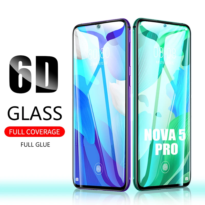 Для huawei mate20 p30 p20 lite стеклянный протектор экрана Полный Клей 6D закаленное стекло