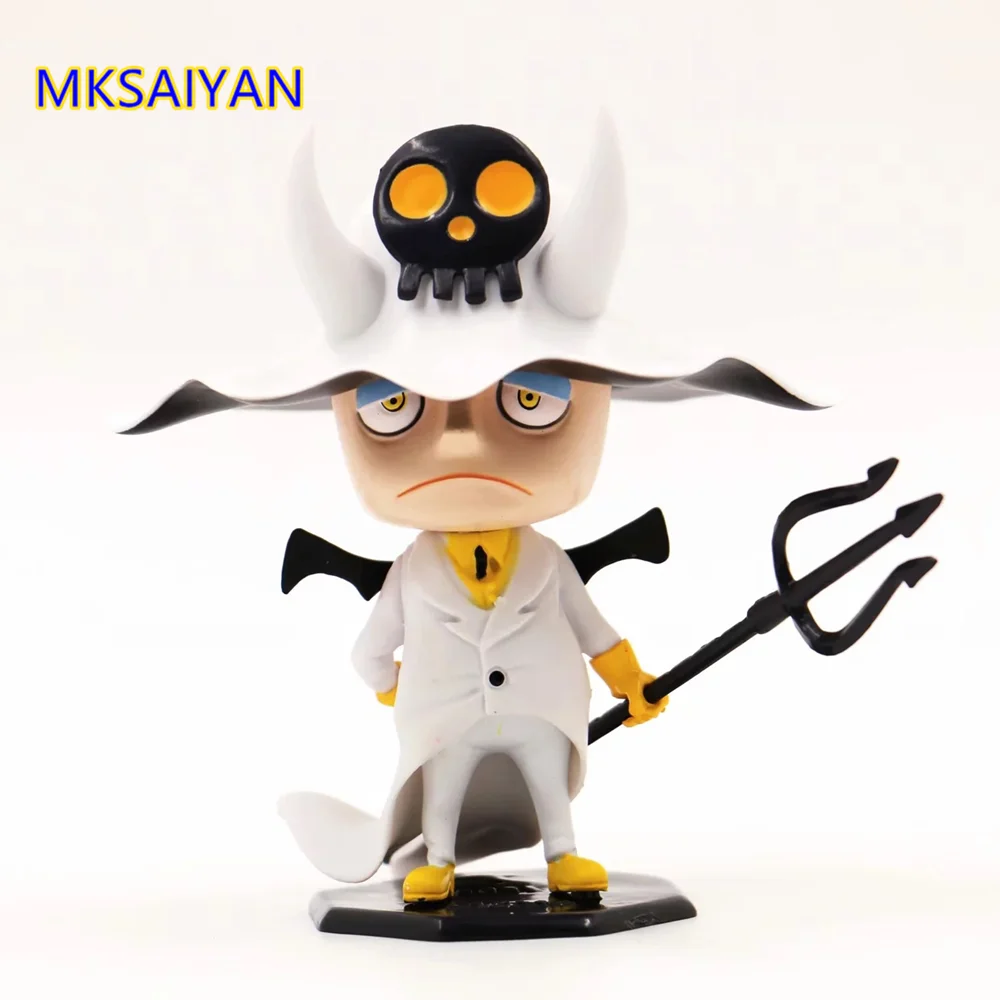 One Piece Hannyabal Action Prison Chief Warden Cute Version PVC Toys Doll Anime Figure Gift For Kid Collection Decoration Model