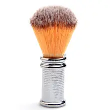 CSB щетка для бритья с металлической ручкой, борода из искусственного волокна для мужчин, усы, парикмахерский салон, прибор для чистки бороды