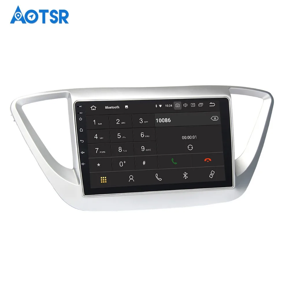 Clearance 9" Android 8.0 Car Multimedia GPS for Hyundai Solaris Verna 2017 2018 Support Steering Wheel Control Radio Audio Video AVI MKV 9