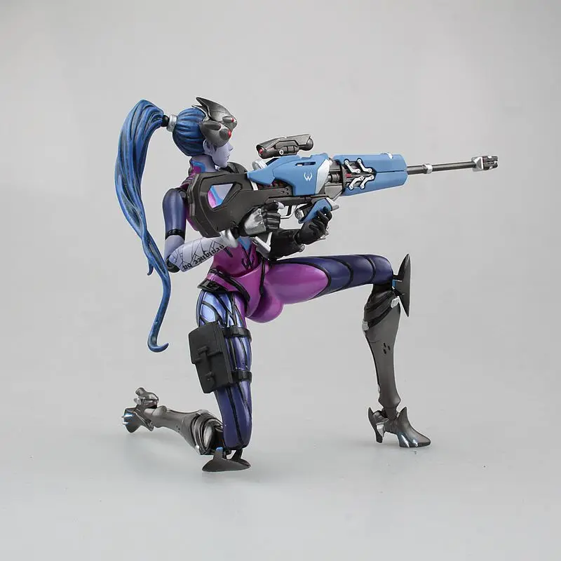 

Overwatches Action Figures Emily Lakwa Modle Toy Black Lily Widowmaker model toys mercenary boxed 17CM