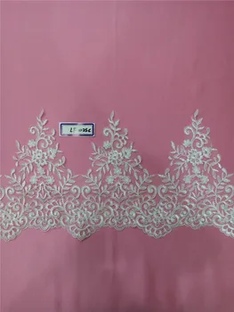 

Free shipping diy veil embroidery lace Embroidered Tulle Voile Lace,Bridal Veils Trimming Gown decoration accessories