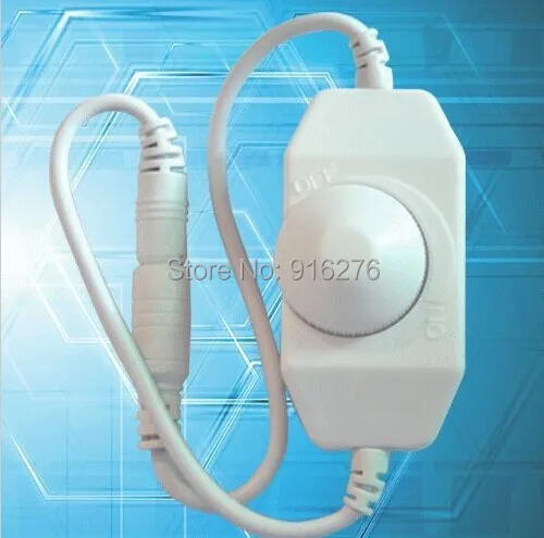12V 5A Dimmer Adjustable Controller for Single Color 3528 5050 LED Strip Light 