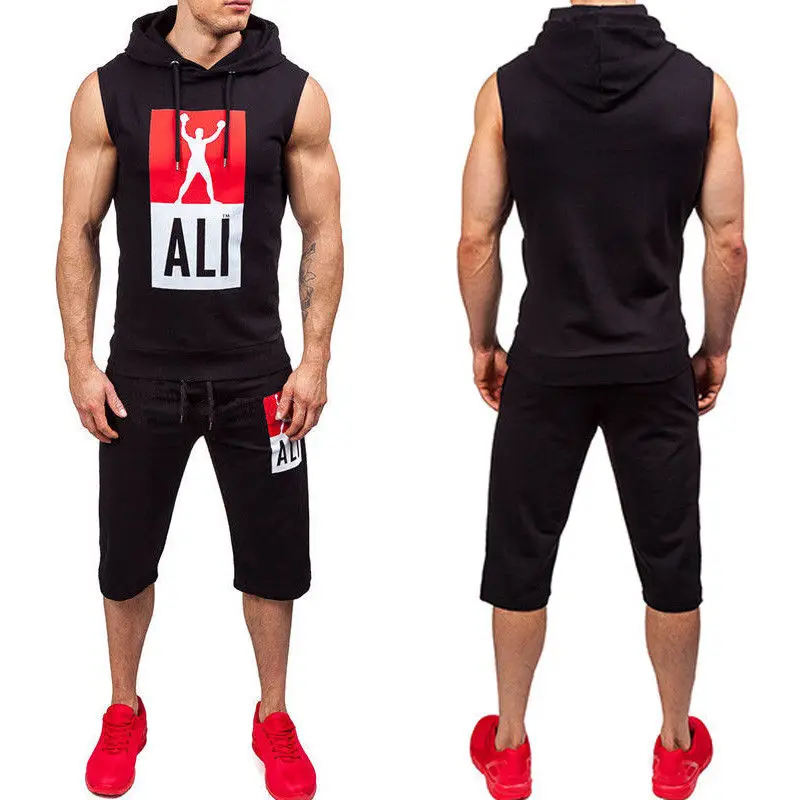 hooded jogger set