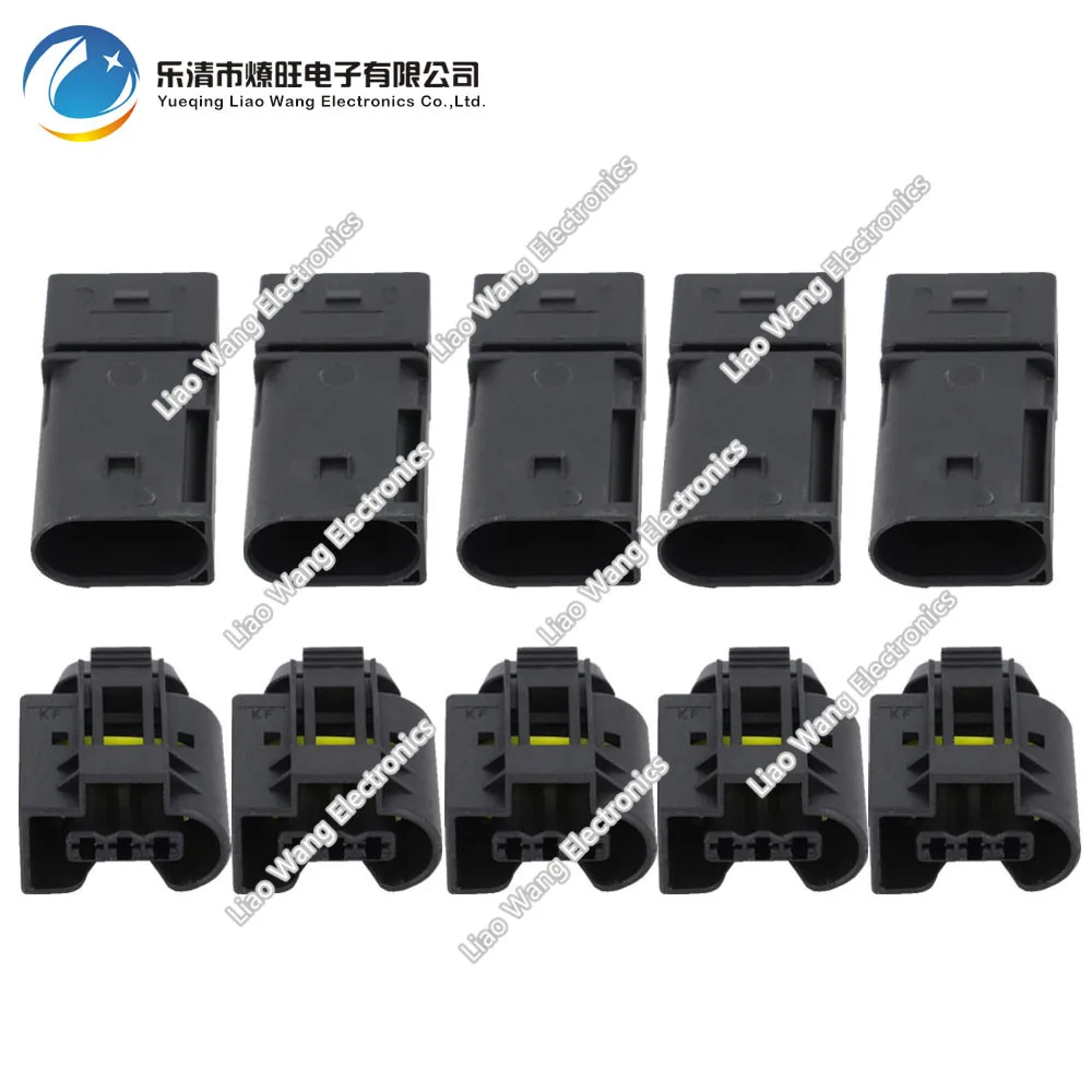 

5 Sets Injector Auto Connector ABS Sensor Electrical Wire Connector Female And Male DJ7038-3.5-11/21 For Benz BMW Kostal