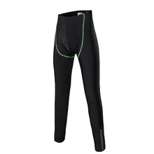 Зимние женские длинные штаны для езды на велосипеде, женские штаны для велоспорта, спортивная одежда, штаны с губчатой подкладкой, черные колготки, брюки