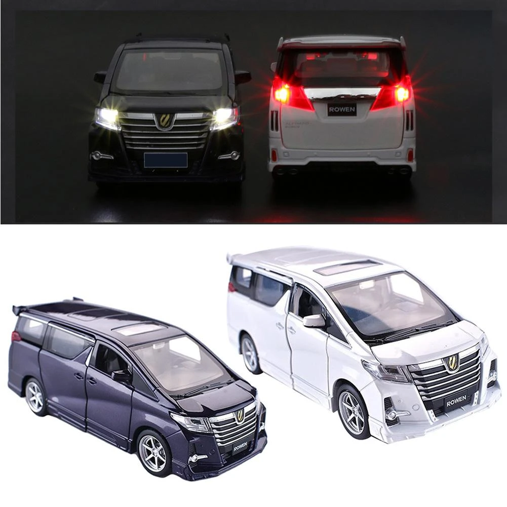 1 32 Mini Diecast Pull Back Car For Toyota Alphard Model With Light Music Toy Diecasts Toy Vehicles Aliexpress