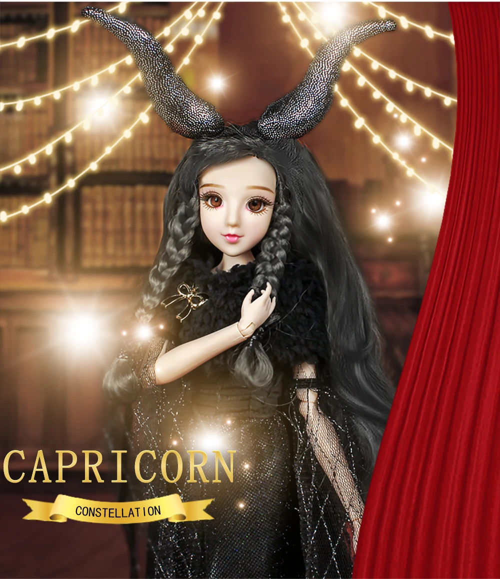 DBS MMGirl 12 Chòm Sao Ma Kết Như BJD Blyth Búp Bê 1/6 30Cm Màu Đen Thanh Lịch Bộ Đồ Chơi Bé Gái quà Tặng|blythe doll|doll 1/6bjd blythe - AliExpress