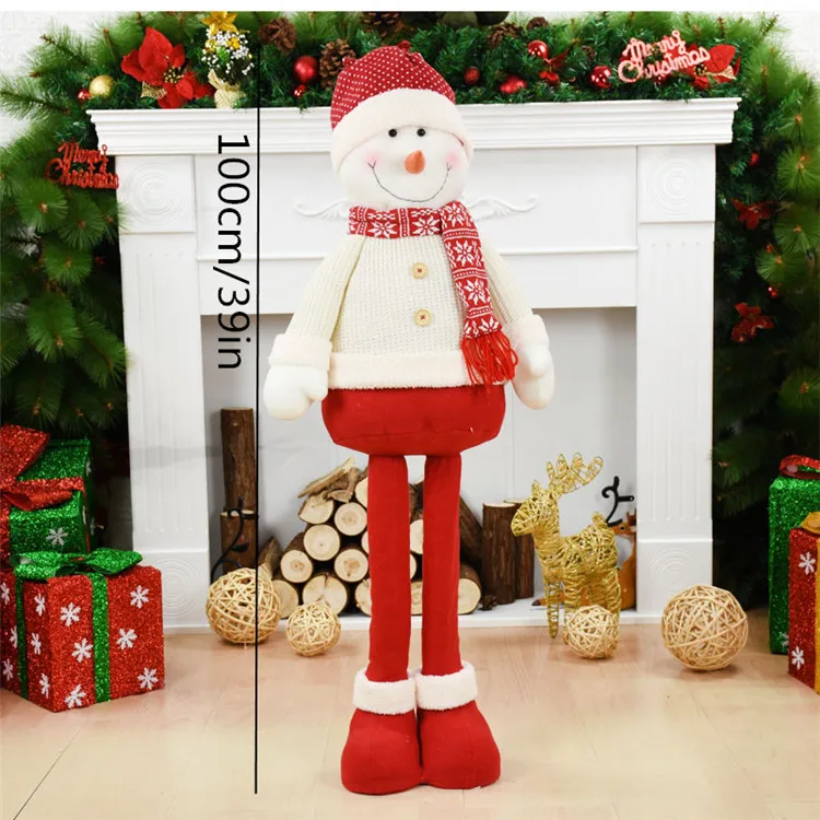 Красная одежда девушка белый Ангел девушка стоячие Фигурки Рождественские украшения для дома Рождественские куклы подарки на год день рождения