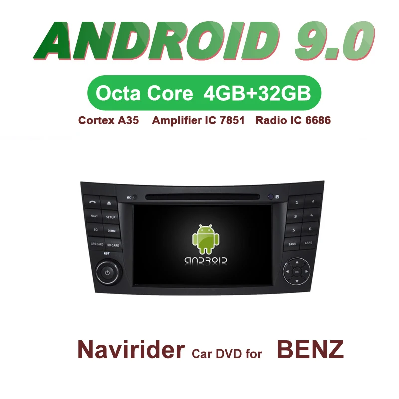 

OTOJETA Car GPS Android 9.0 Radio FOR BENZ E-CLASS W211 W463 CLS W219 Navigation DVD Capacitive screen Support Mirror Link