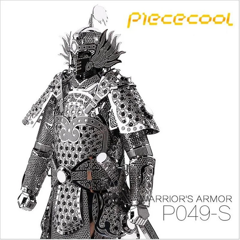 

3D Metallic Han Dynasty Warrior's Armor build model Kits 3D Scale Models DIY Metallic Nano Puzzle Toys for adult/kids