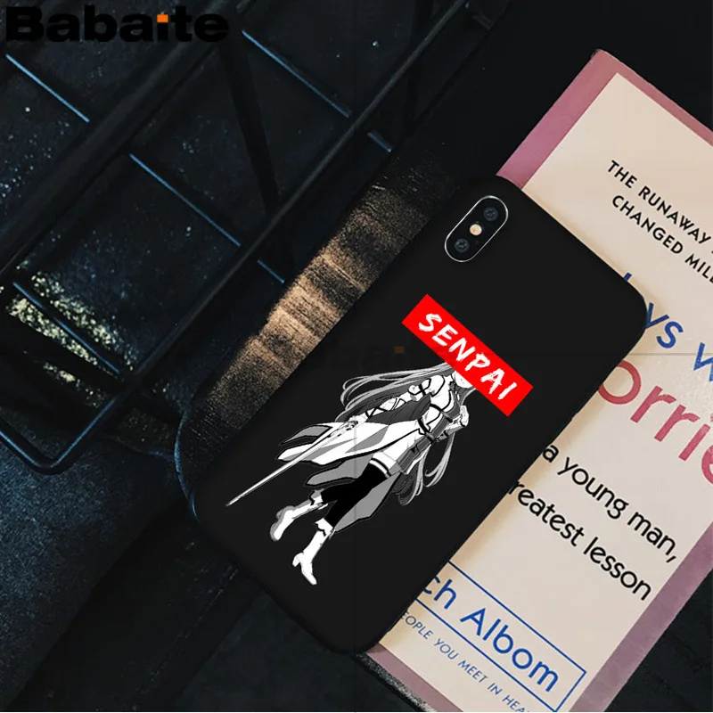 Новый чехол Sugoi Senpai аниме Waifu с персонализированным принтом для Apple iPhone 8 7 6 6S Plus X XS