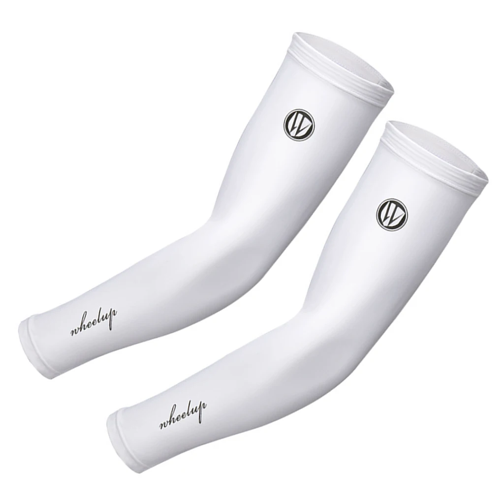 UV Sun Protection Arm Sleeves Cover Cooling Sunscreen Sleeves Summer Ice Silk Arm Warmer Oversleeve for Outdoor Sports Cycling 