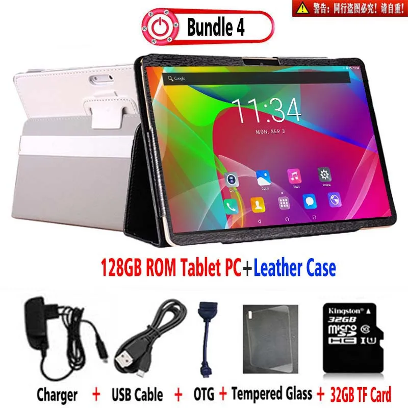 Дизайн 10 дюймов 64 Гб/128 ГБ планшеты MT6797 Deca Core Tablet 8,0 ''16:9 экран 8MP Bluetooth 4,0 6000 мАч батарея - Комплект: 128G ROM Add Case