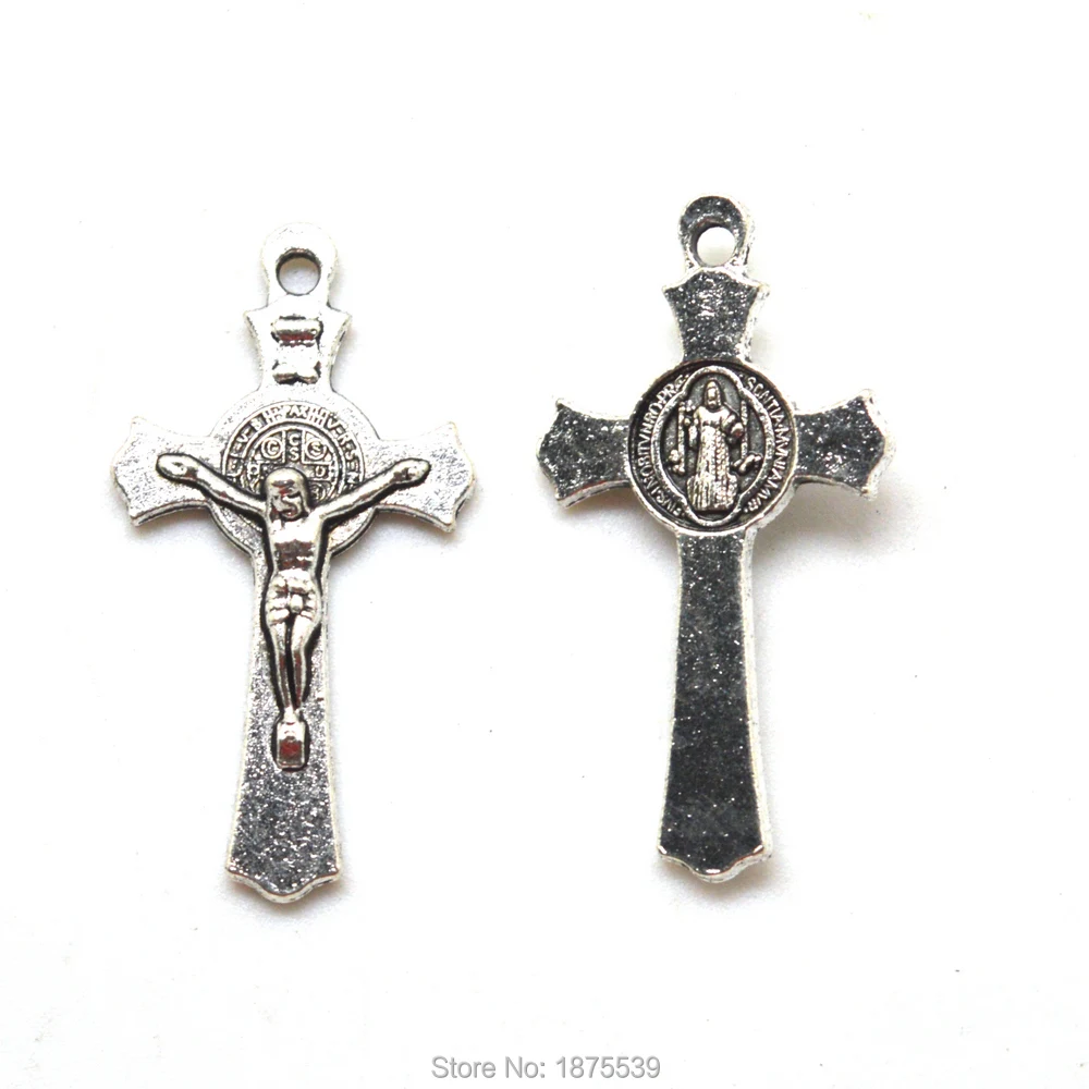 

38*20 mm Alloy St Benedict Crucifixes 20 Pieces a lot Catholic Cross Medal