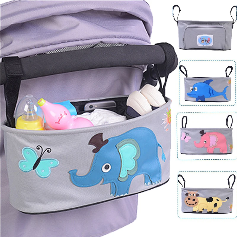 

Baby Stroller Bag Large Capacity Infant Trolley Case for Baby Accessories Outdoor Travel Diaper Pouch Bag To The Cart Basket