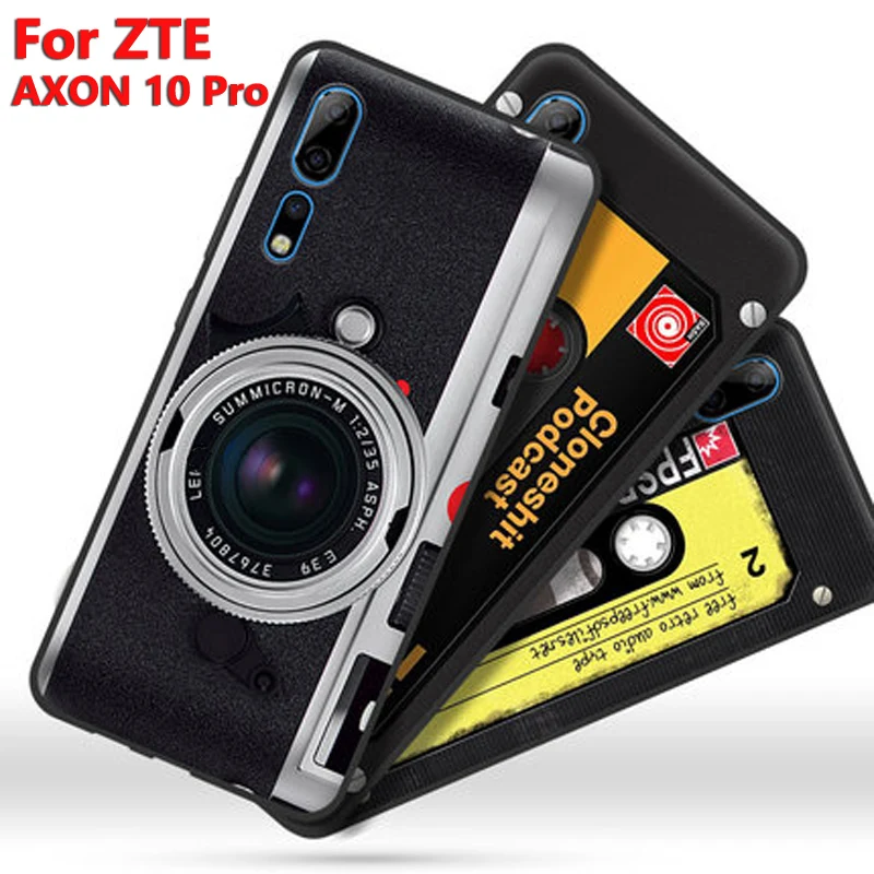 

For ZTE Axon 10 pro case Axon10pro TPU Soft retro phone Cover For ZTE A2020 Pro case A2020Pro Protective shell Axon10 pro cases