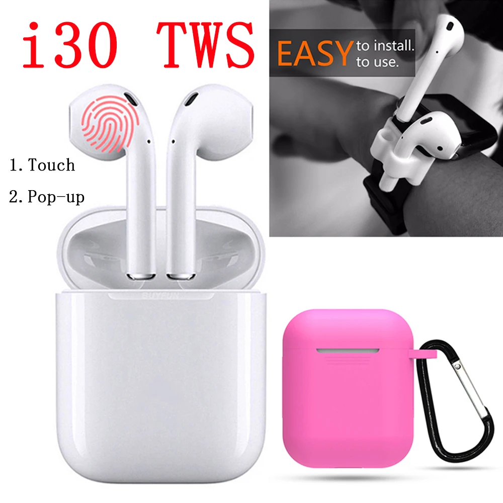 

I30 TWS Bluetooth ear Earbuds Wireless PK w1 chip i30 i60 i12 pop up LK-TE9 Earphone 1:1 PK i11 i10tws i13 i14 i15 i16 tws