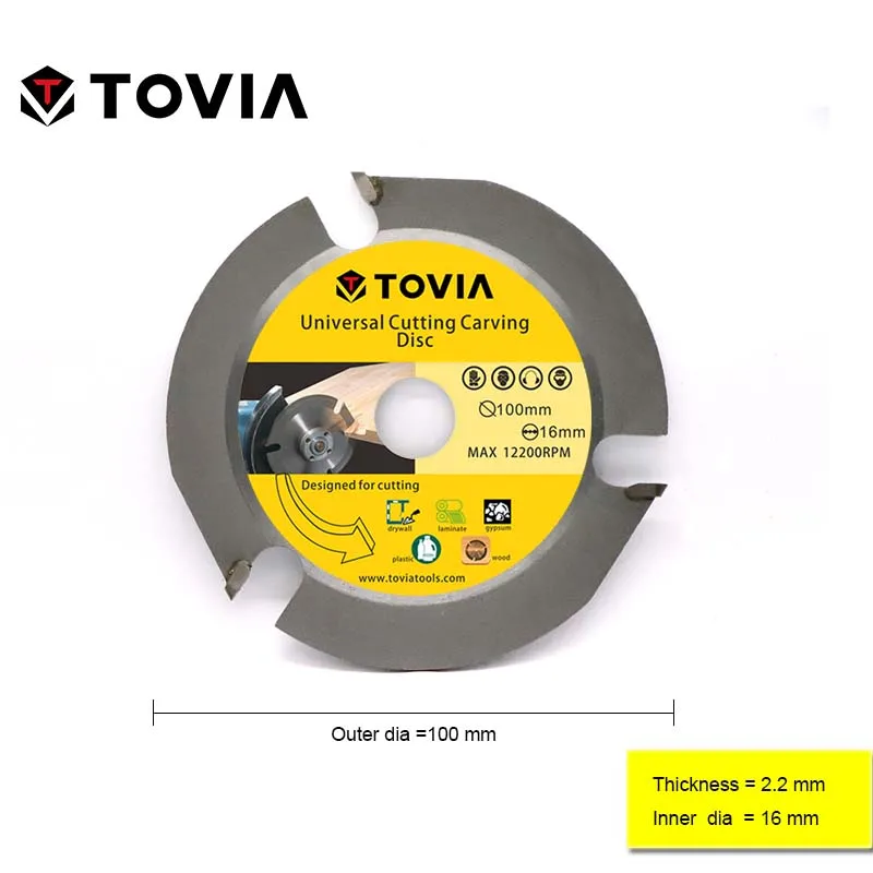 3T 100mm Circular Saw Blade Multitool Grinder Saw Disc Carbide Tipped Wood Cutting Disc Wood Cutting Power Tool Accessories