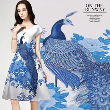 120*145 см/шт Франция импортные жаккардовые гобелены атласная Модная ткань для платья cheongsam tissu au метр Яркая Ткань DIY