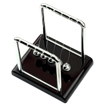 

New arrival ton's Cradle Fun Steel Balance Ball Physics Science Desk Toy christmas Gift New Hot!