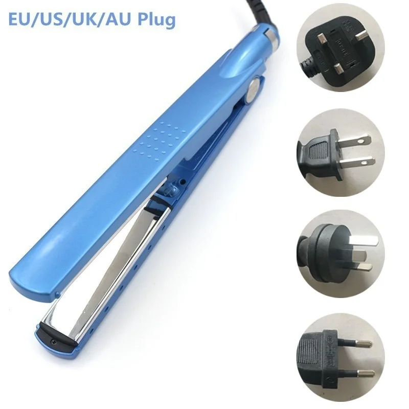 

Titanium Plate 2 IN 1 Professional Hair Straightener Flat Iron Curling Irons Curlers Hair Styling Tools US/EU/AU/UK Plug