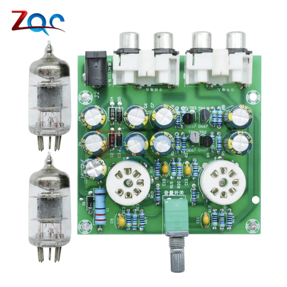 

6J1 Tube Preamplifier Headphone Power Amplifier Power Amp Tube Buffer Base on Music Fidelity X-10D Circuit