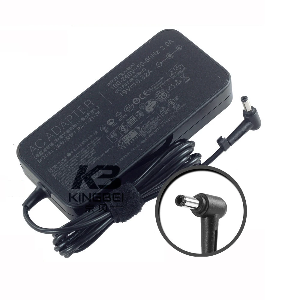 

Laptop Power Adapter AC DC Charger 120W for Asus A30 A35 A60 A70 A75 P25 P30 P35 19V 6.32A 5.5x2.5mm
